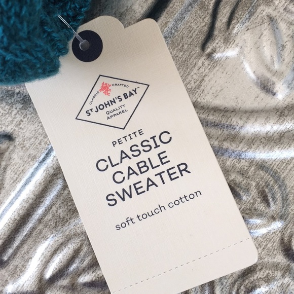 Teal Cable Knit ๐งถ Sweater - Picture 3 of 6